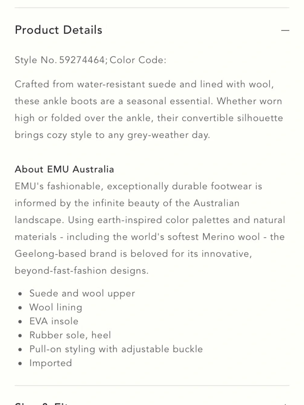Emu Australia Oxley Ankle Boots